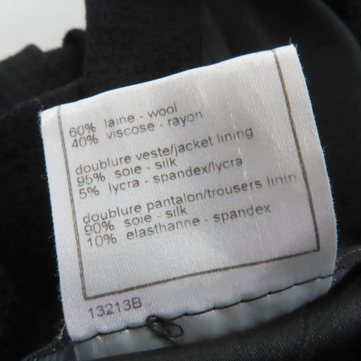 Great CHANEL Jacket COCO Mark ZIP black wool Women 42 02P P19666V11211