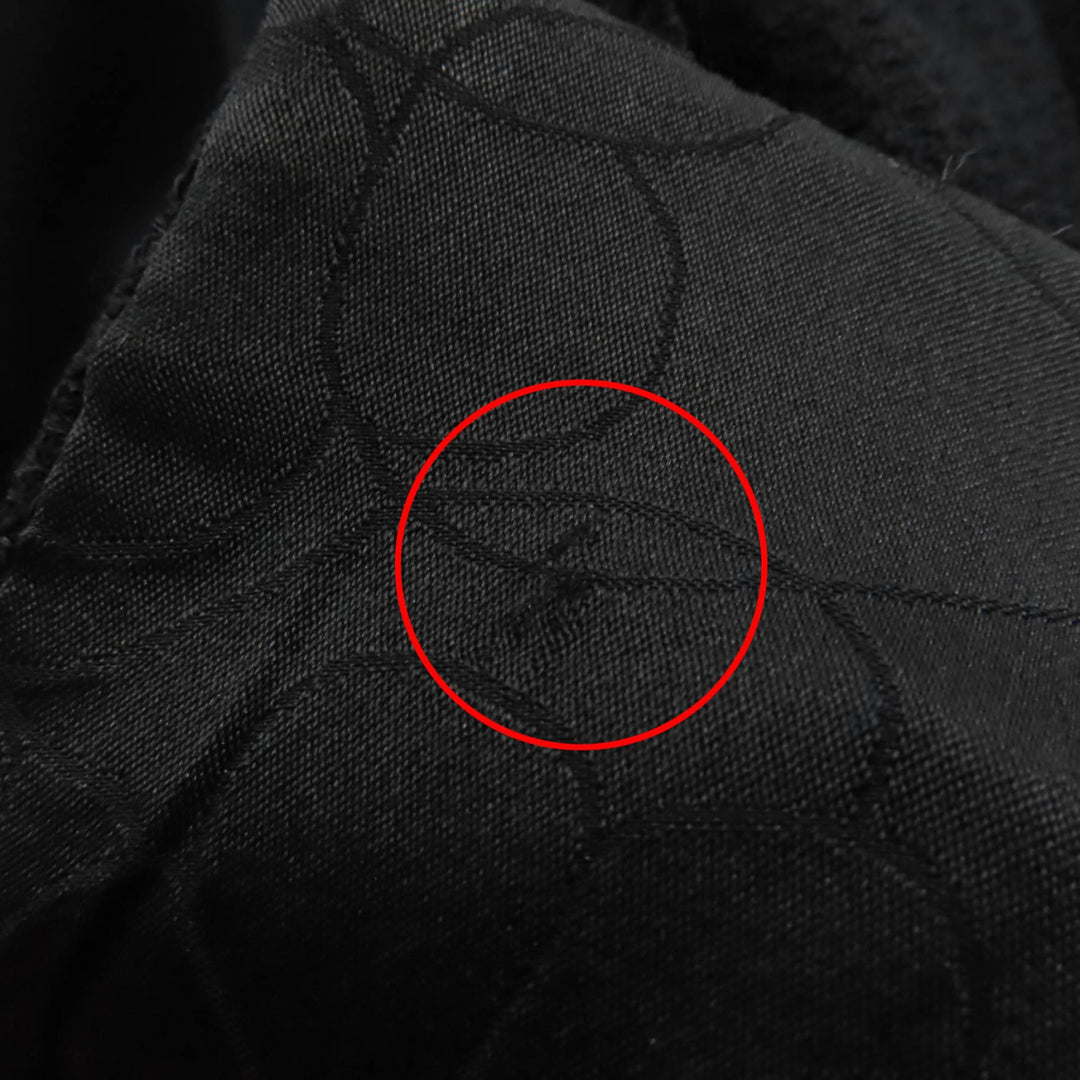 Great CHANEL Jacket COCO Mark ZIP black wool Women 42 02P P19666V11211