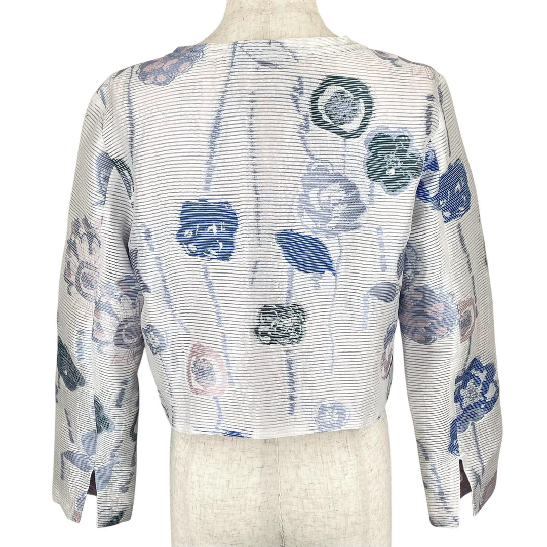 新品 EMPORIO ARMANI ジャケット 花柄 ZIP マルチカラー レディース 38