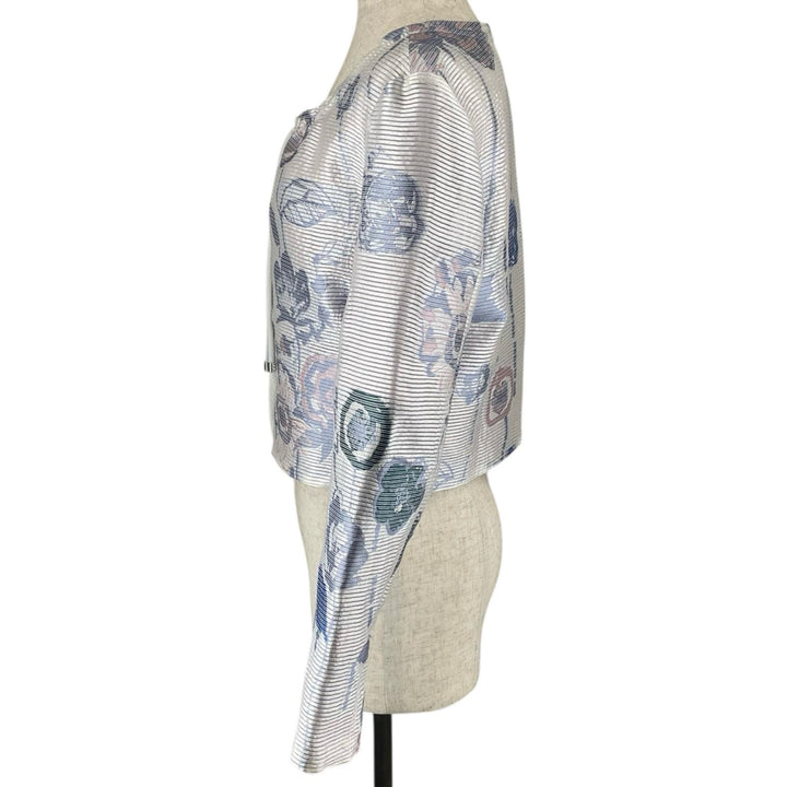 新品 EMPORIO ARMANI ジャケット 花柄 ZIP マルチカラー レディース 38