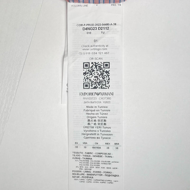 新品 EMPORIO ARMANI ジャケット 花柄 ZIP マルチカラー レディース 38