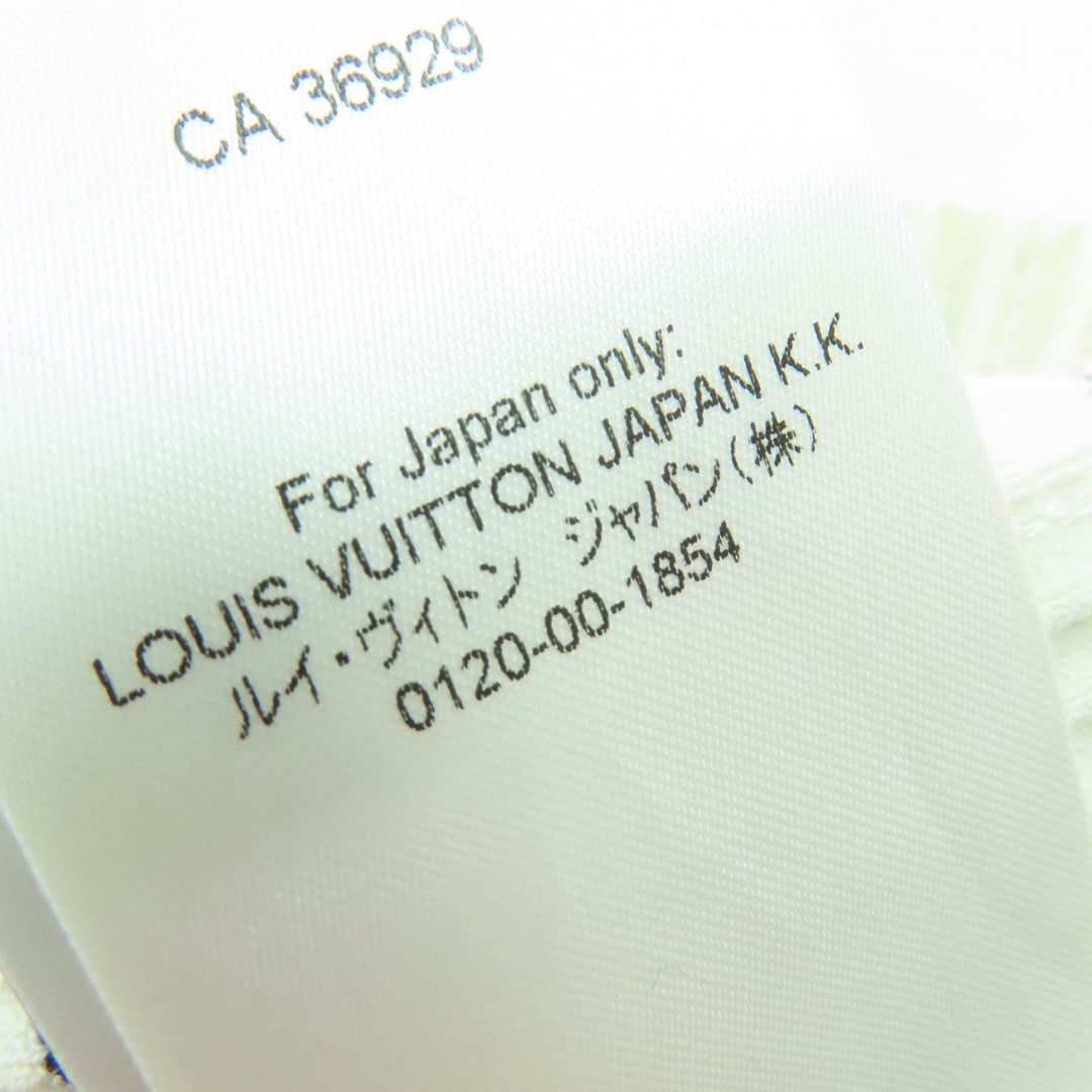 素晴らしい LOUIS VUITTON LVチェーン スパンコール クロップド ノースリーブ ドレス アイボリー ブラック XS