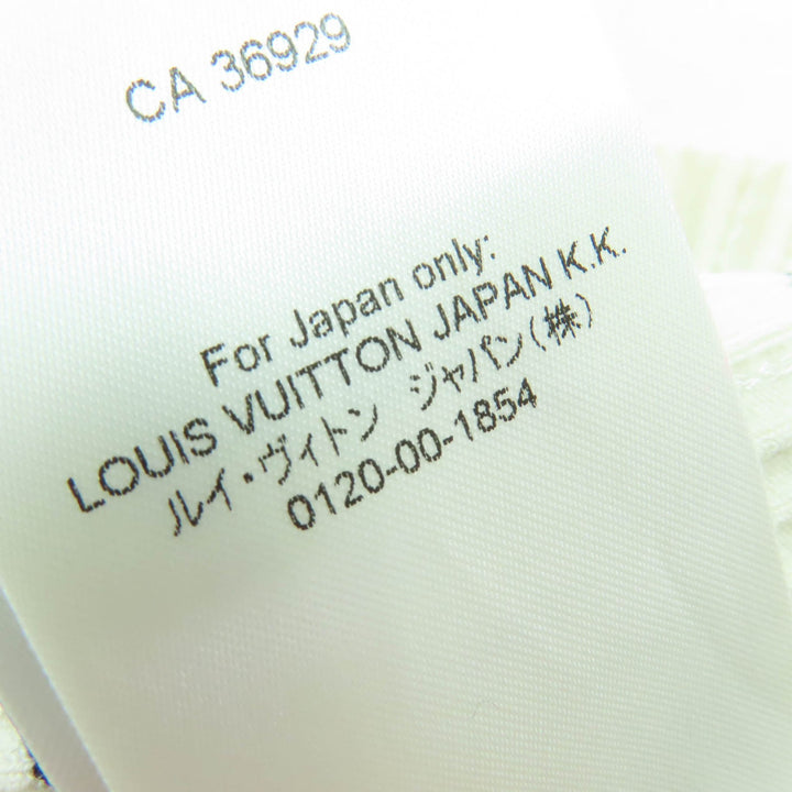 素晴らしい LOUIS VUITTON LVチェーン スパンコール クロップド ノースリーブ ドレス アイボリー ブラック XS