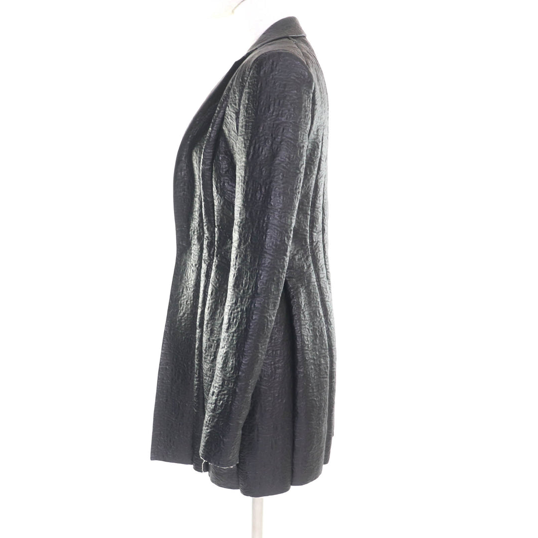 非常に良い CELINE ジャケット ブラック シープレザー レディース 36 2 5G89 3765