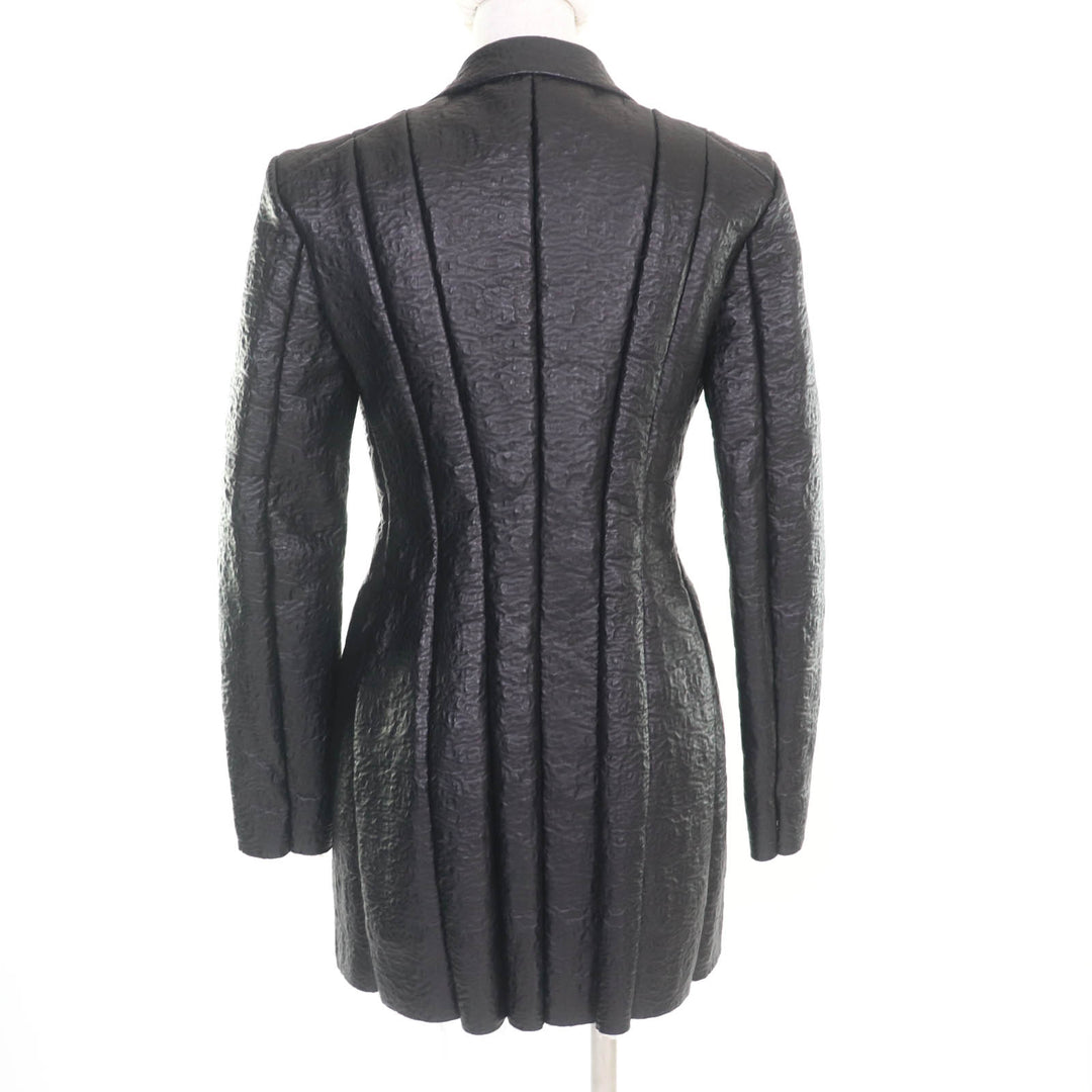 非常に良い CELINE ジャケット ブラック シープレザー レディース 36 2 5G89 3765