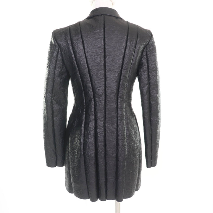 非常に良い CELINE ジャケット ブラック シープレザー レディース 36 2 5G89 3765