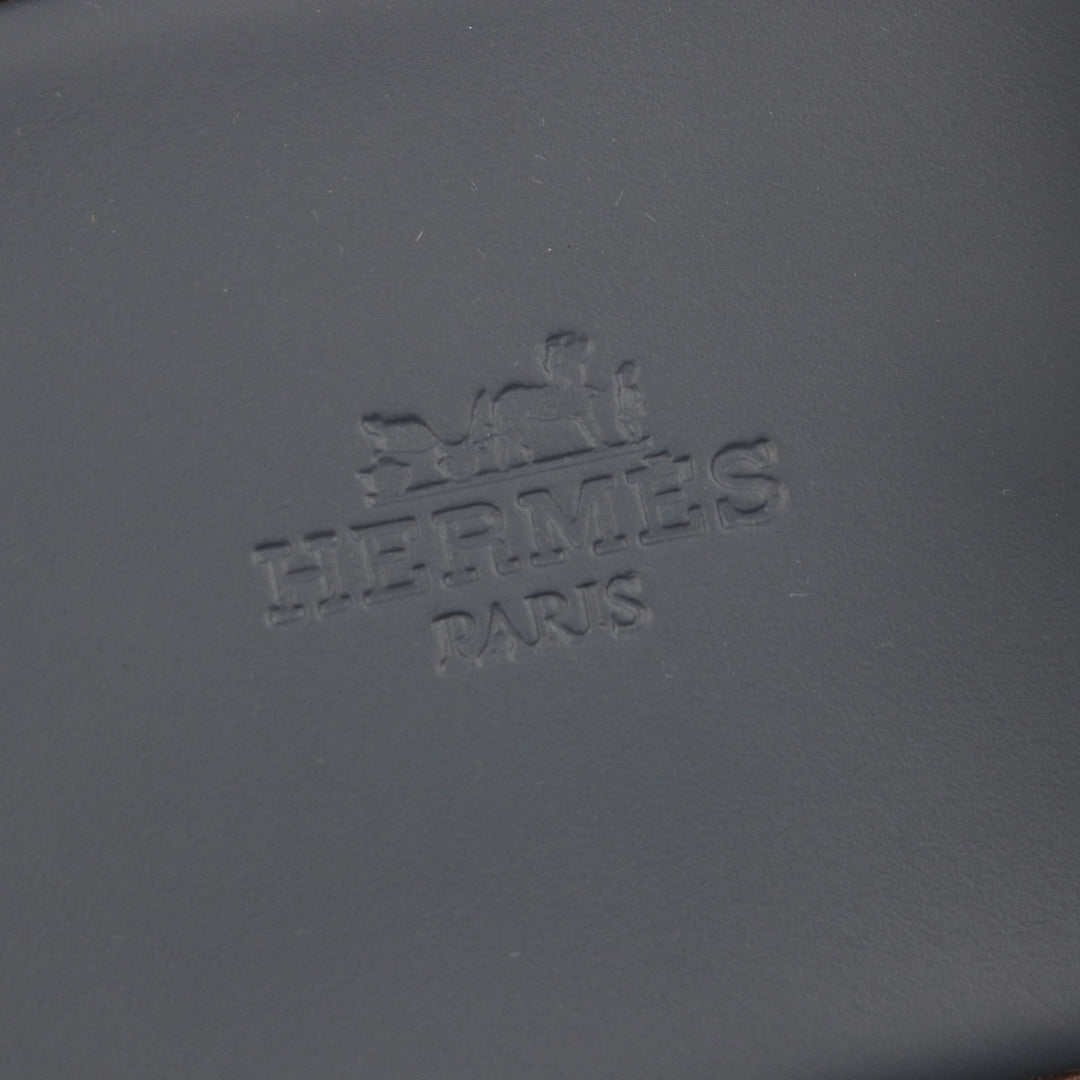 新品 HERMES サンダル イズミール Hロゴスライド インディゴネイビーデニム メンズ 43