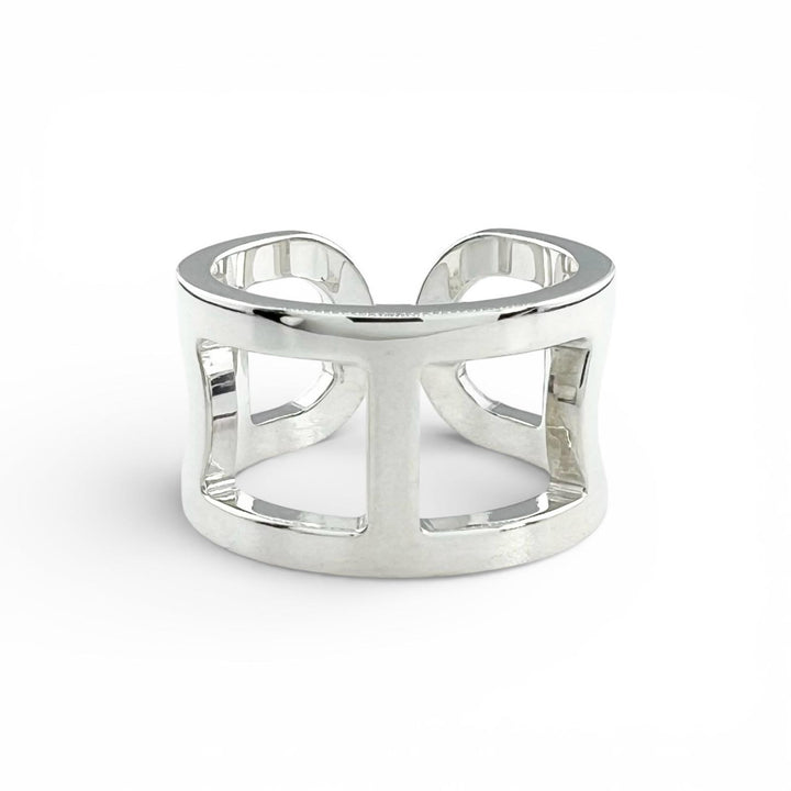 Great HERMES Ring Ever Shane Dunkle Silver AG925 Women