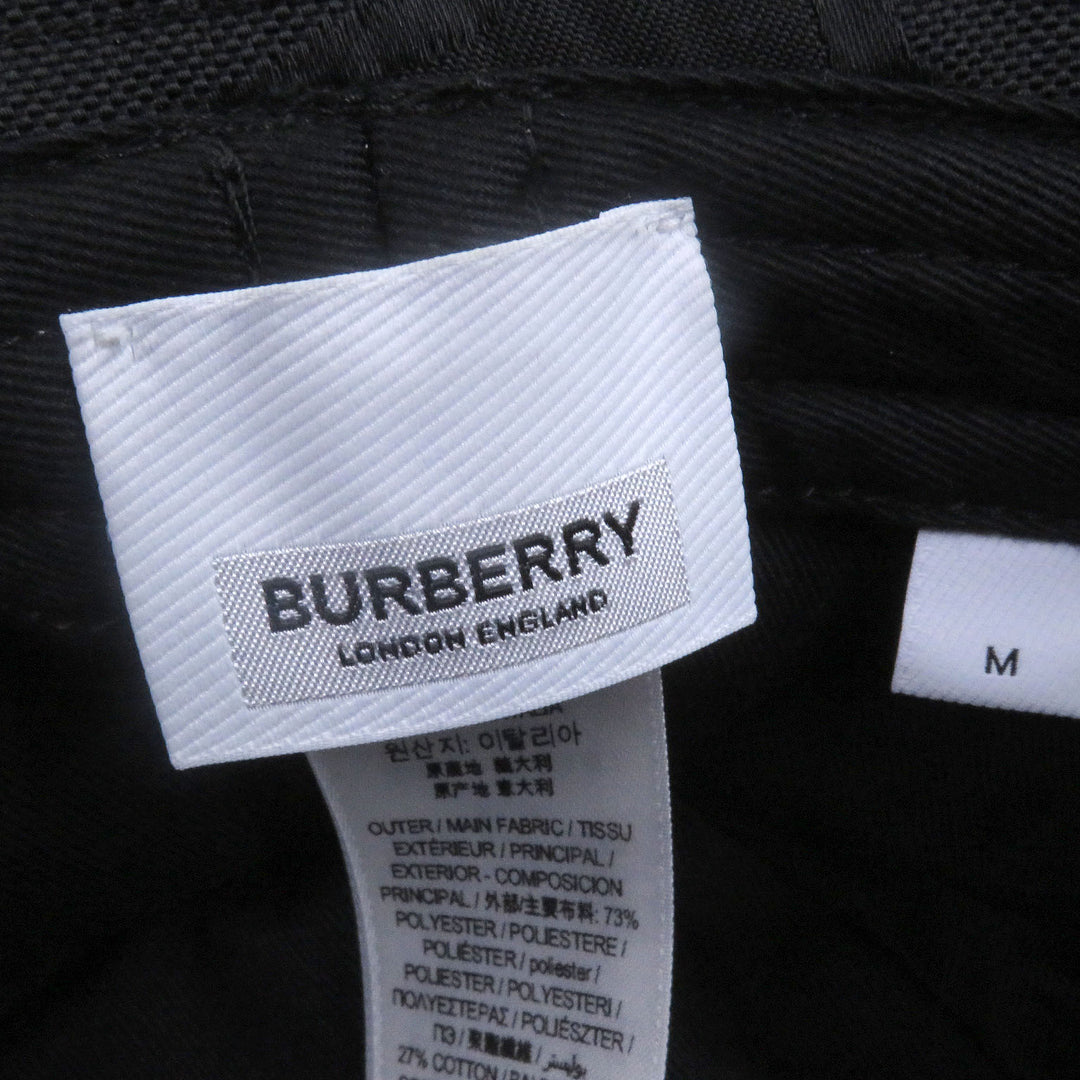 優れたBURBERRY帽子TBロゴオールオーバープリントバケットハットメタルロゴ付き