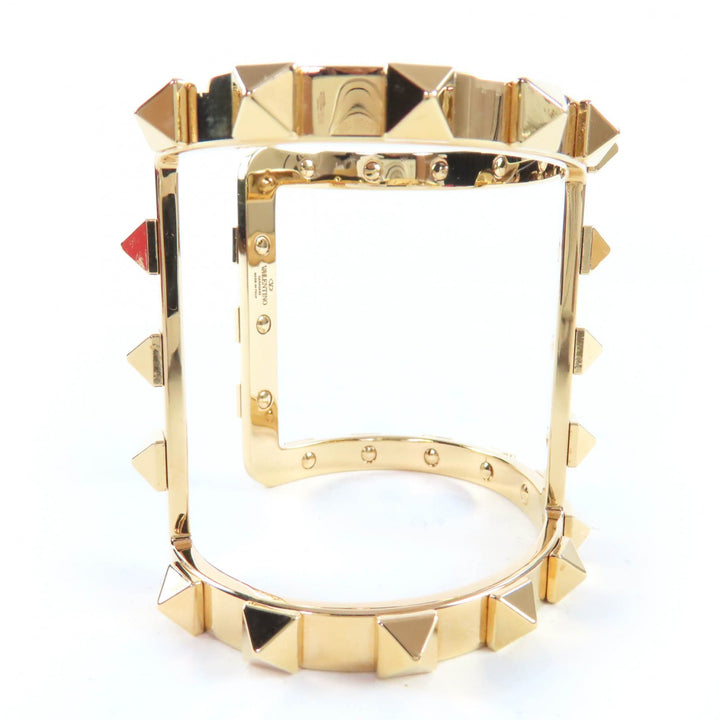 Pristine Valentino Garavani Bangle Rockstud Bracelet gold metal Women