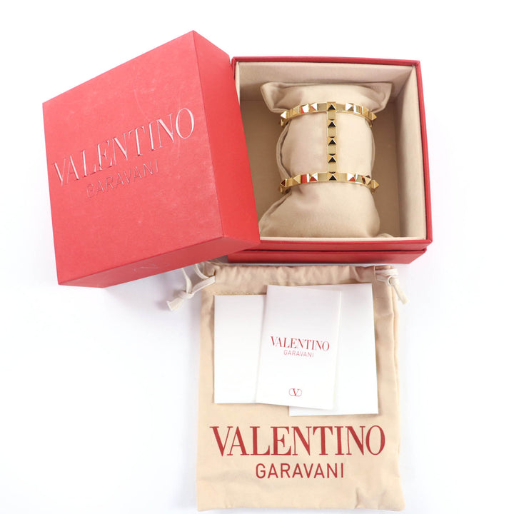 Pristine Valentino Garavani Bangle Rockstud Bracelet gold metal Women