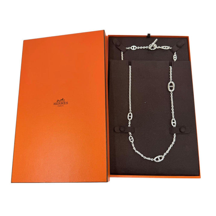 Great HERMES Farandole Necklace Chaine d'Ancre accessories AG925 Women