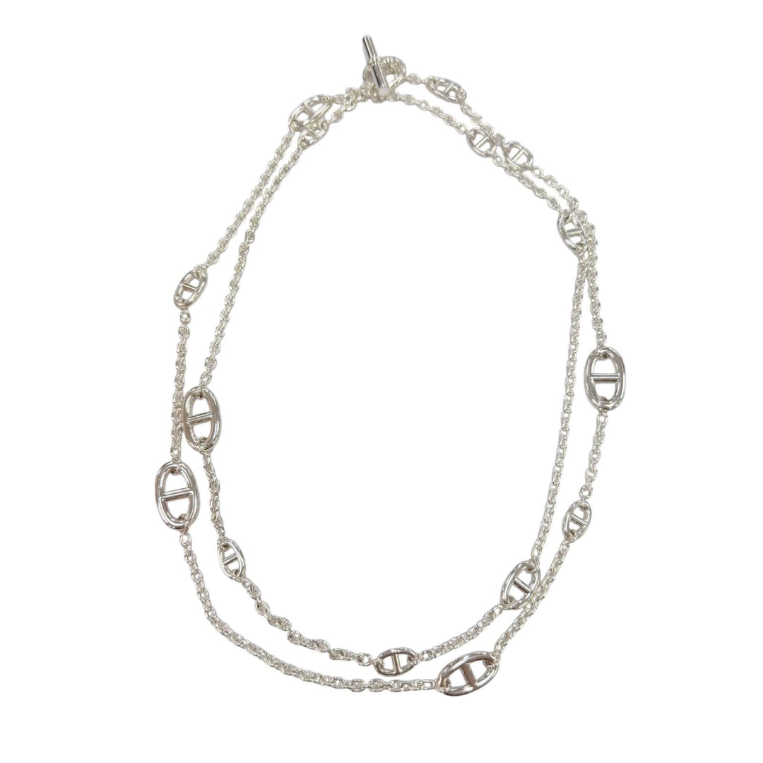 Great HERMES Farandole Necklace Chaine d'Ancre accessories AG925 Women