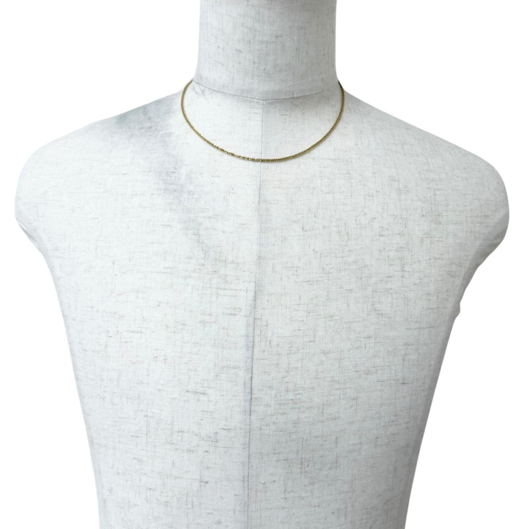 Excellent AVALANCHE Necklace Twist Sparkle 0.1 Yellow Gold 10K mens