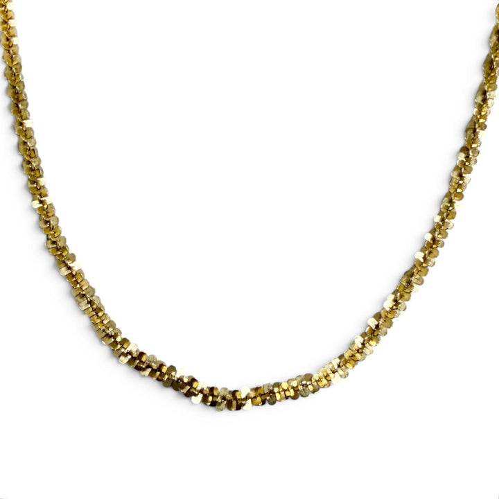 Excellent AVALANCHE Necklace Twist Sparkle 0.1 Yellow Gold 10K mens