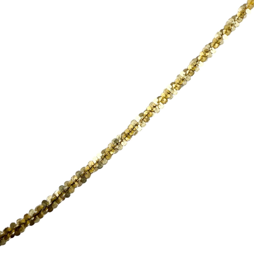 Excellent AVALANCHE Necklace Twist Sparkle 0.1 Yellow Gold 10K mens