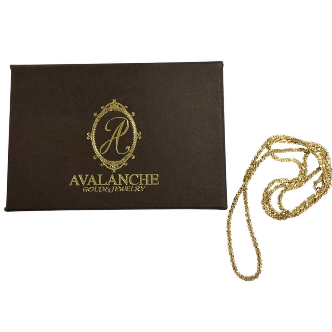 Excellent AVALANCHE Necklace Twist Sparkle 0.1 Yellow Gold 10K mens