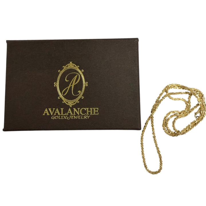 Excellent AVALANCHE Necklace Twist Sparkle 0.1 Yellow Gold 10K mens