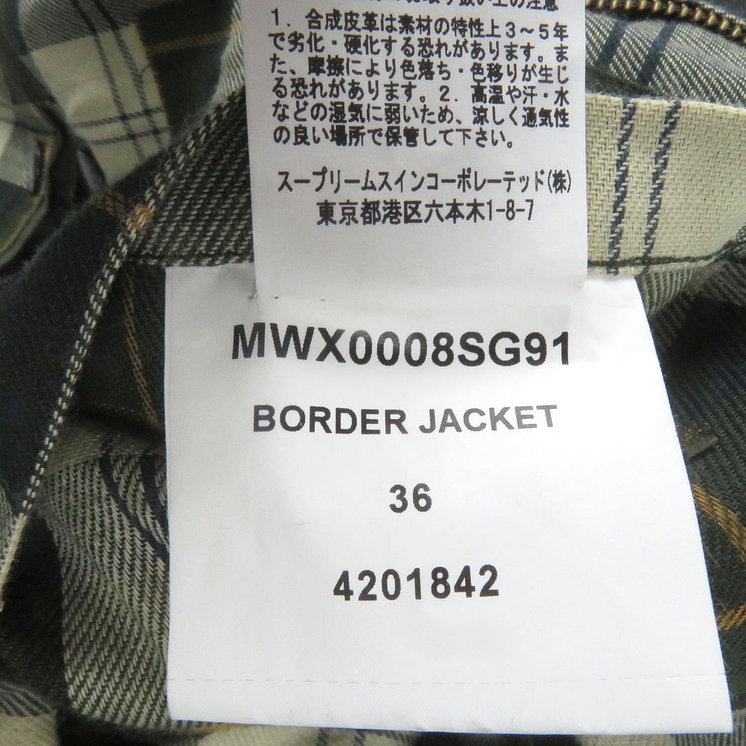素晴らしいバブアージャケット ボーダーワックスジャケット オイルドコーデュロイカラー カーキ 36 MWX0008SG91