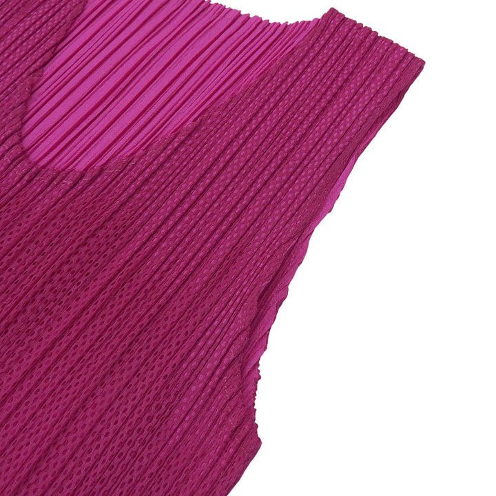 PLEATS PLEASE ワンピース パープル ポリエステル レディース 3 PP14-JH675 美品