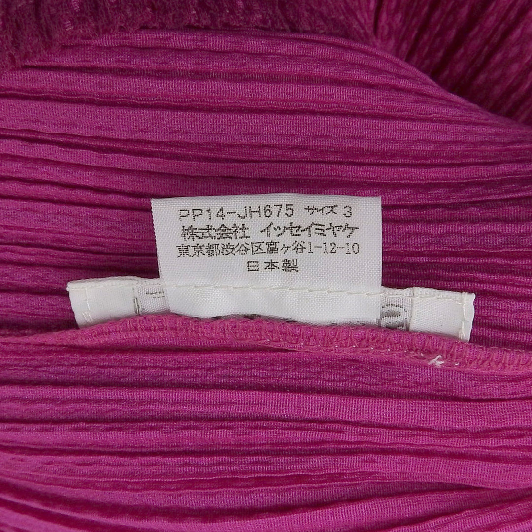 PLEATS PLEASE ワンピース パープル ポリエステル レディース 3 PP14-JH675 美品