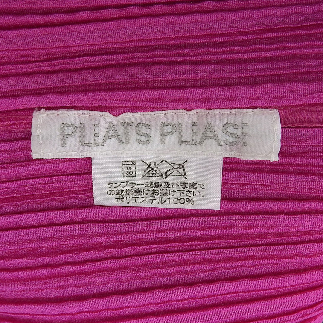 PLEATS PLEASE ワンピース パープル ポリエステル レディース 3 PP14-JH675 美品