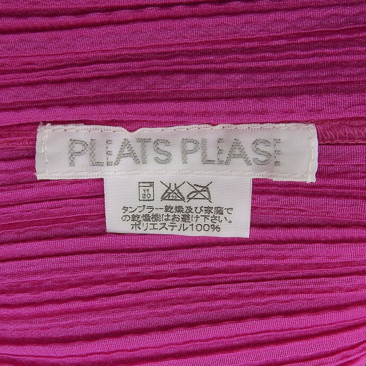 PLEATS PLEASE ワンピース パープル ポリエステル レディース 3 PP14-JH675 美品