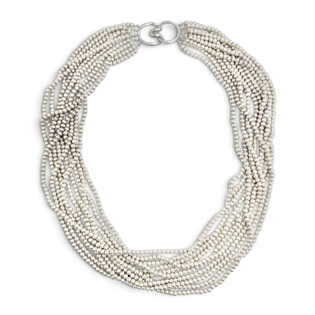 Great TIFFANY&Co. Necklace 10-strand Ball Chain Necklace Silver 925 Women