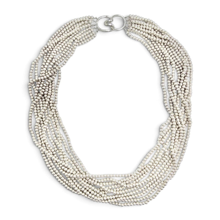 Great TIFFANY&Co. Necklace 10-strand Ball Chain Necklace Silver 925 Women