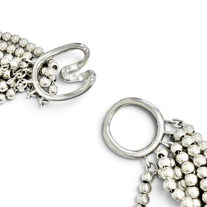 Great TIFFANY&Co. Necklace 10-strand Ball Chain Necklace Silver 925 Women