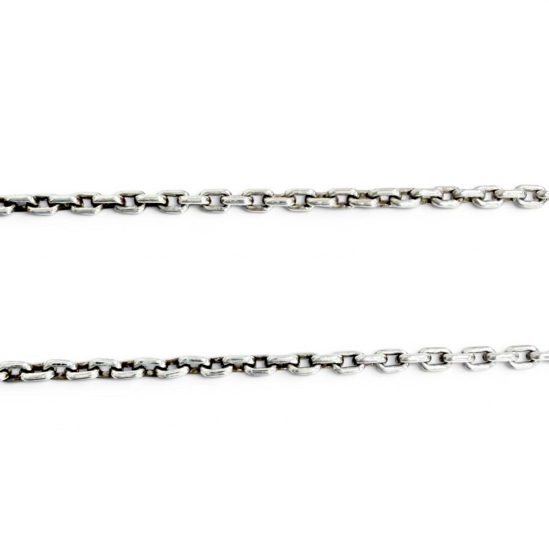 Great TIFFANY&Co. Necklace Freshwater Pearl Link Pendant Silver 925 Women