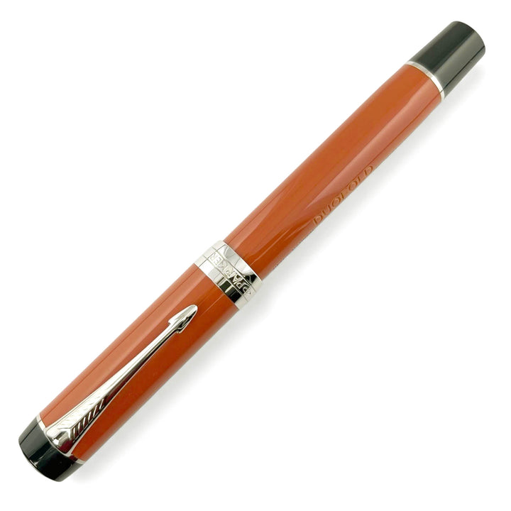 Excellent PARKER fountain pen Duofold Classic Big Red CT Centennial Orange 18K