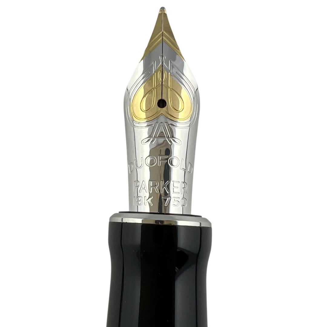 Excellent PARKER fountain pen Duofold Classic Big Red CT Centennial Orange 18K