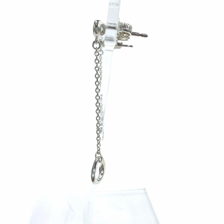 Excellent TIFFANY&Co. Pierce By the yard Open heart drop Silver AG925 Women
