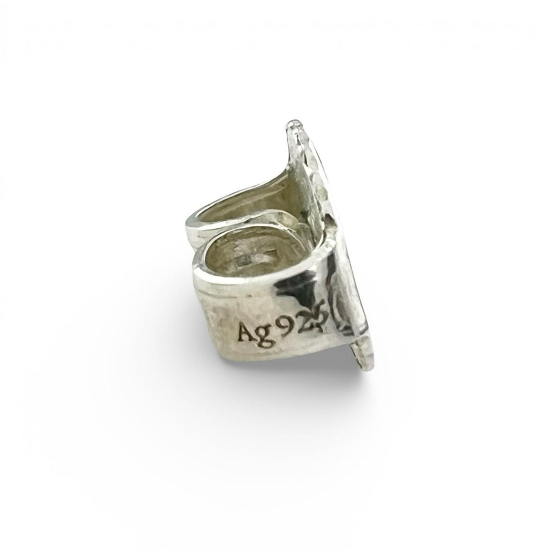 Excellent TIFFANY&Co. Pierce By the yard Open heart drop Silver AG925 Women