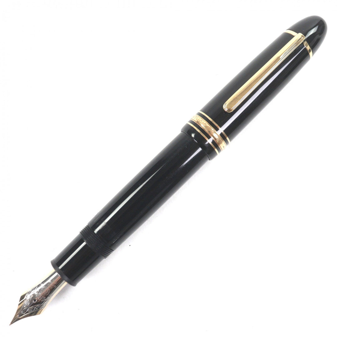 Great MONTBLANC fountain pen Meisterstück 149 white star black 14K