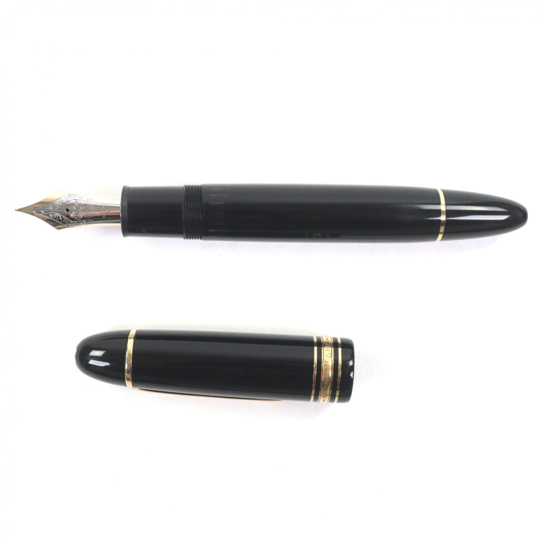 Great MONTBLANC fountain pen Meisterstück 149 white star black 14K