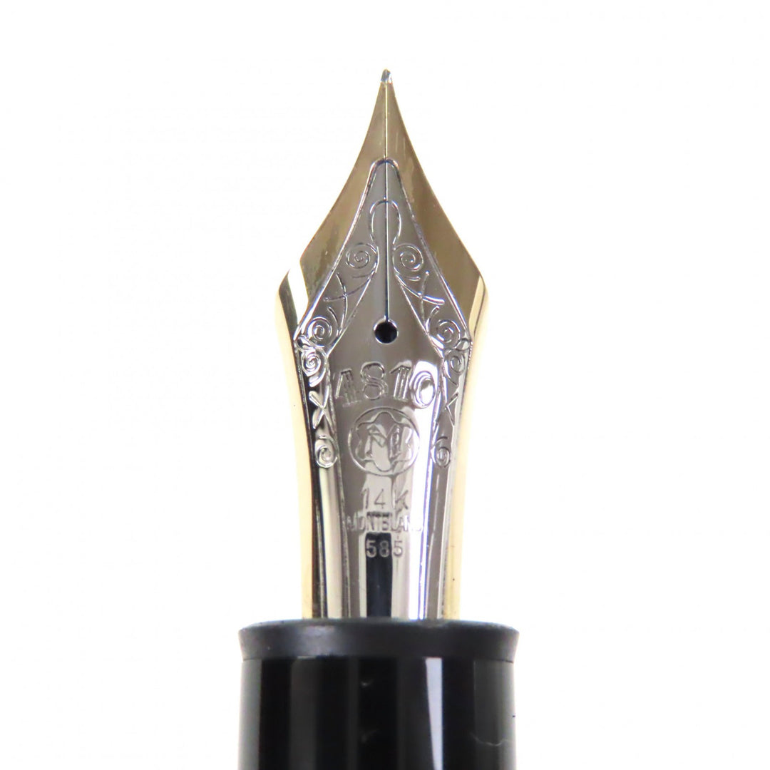 Great MONTBLANC fountain pen Meisterstück 149 white star black 14K