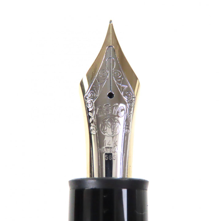 Great MONTBLANC fountain pen Meisterstück 149 white star black 14K