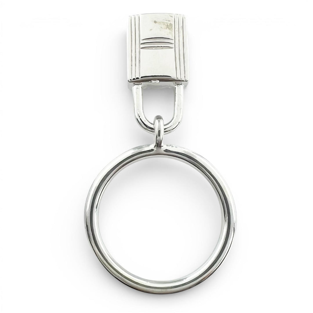 Excellent HERMES Ring Amulet Cadena Silver AG925 Women 50