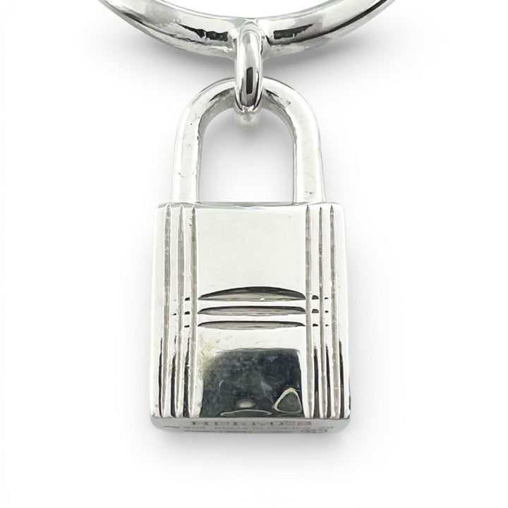 Excellent HERMES Ring Amulet Cadena Silver AG925 Women 50