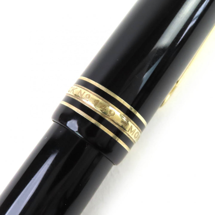 非常に良い モンブラン 万年筆 マイスターシュテュック 149 ホワイトスター ブラック 14K メンズ