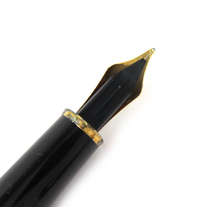 Very Good MONTBLANC fountain pen Meisterstück Classic white star black 14K mens