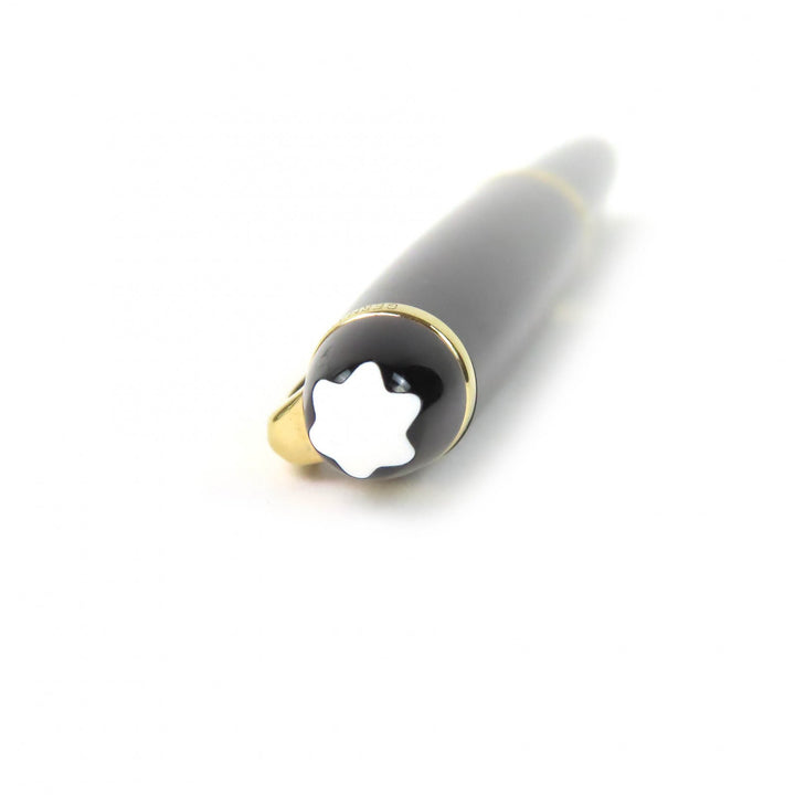 Very Good MONTBLANC fountain pen Meisterstück Classic white star black 14K mens