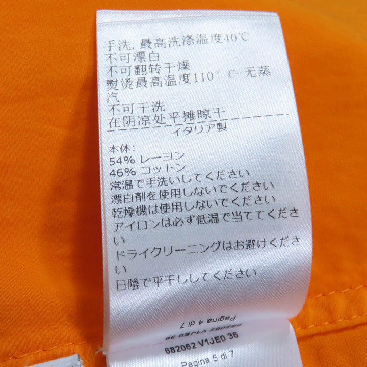 BOTTEGAVENETA ワンピース オレンジ レーヨン レディース 36 682062 美品