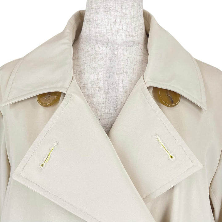 Excellent NINA RICCI trench coat logo button double-breasted coat beige Women 38