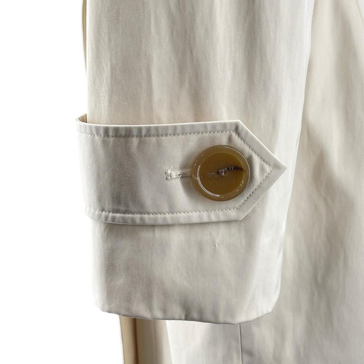 Excellent NINA RICCI trench coat logo button double-breasted coat beige Women 38