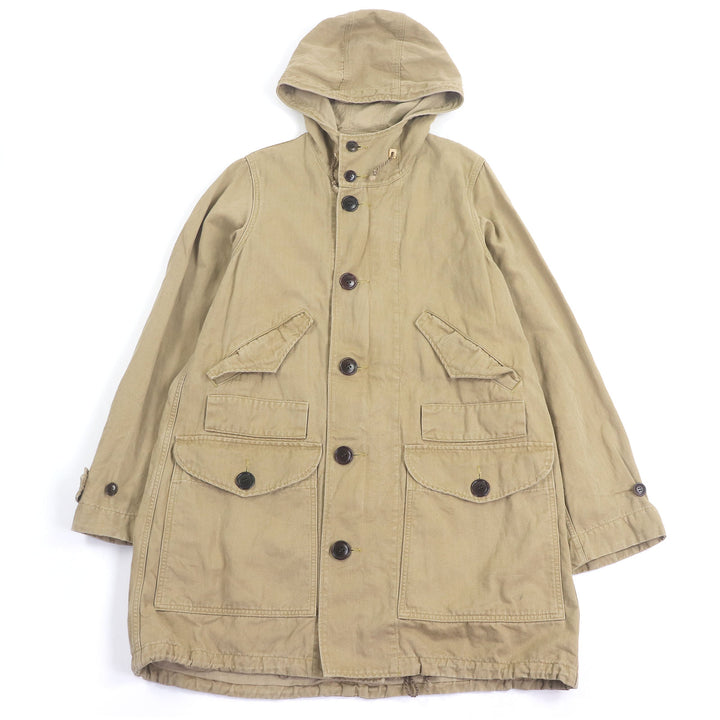 VISVIM コート TOWNSEND COAT PRIME フード付き フィールド ベージュ コットン メンズ 2