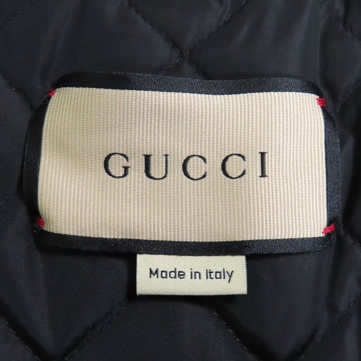 新品 GUCCI コート リゾートコレクション ランウェイ着用 シルバーナイロン レディース 36 771447