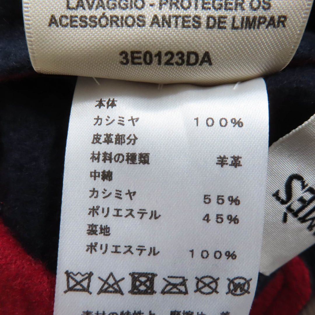 Great HERMES Jacket Chaine d'Ancre padded reversible Navy white cashmere 34 3E0123DA